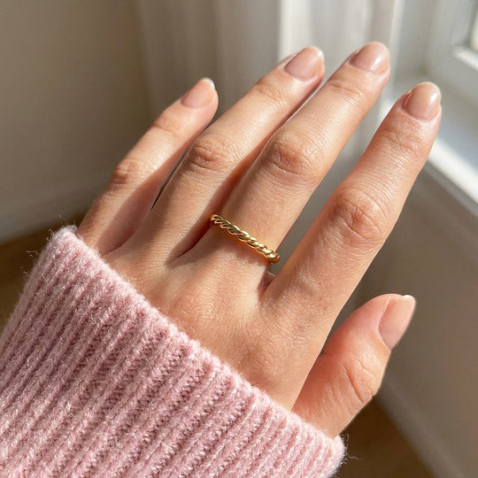 Twisted Rope Band Ring | 925 Sterling Silver | Prm5009