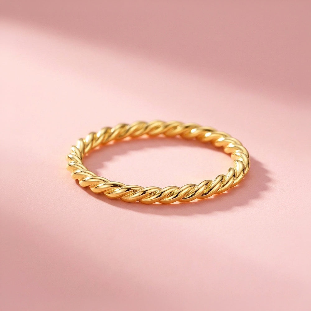 Twisted Rope Band Ring | 925 Sterling Silver | Prm5033