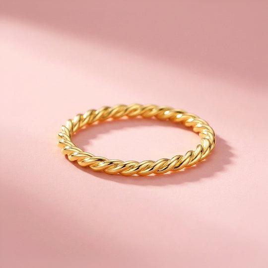 Twisted Rope Band Ring | 925 Sterling Silver | Prm5009