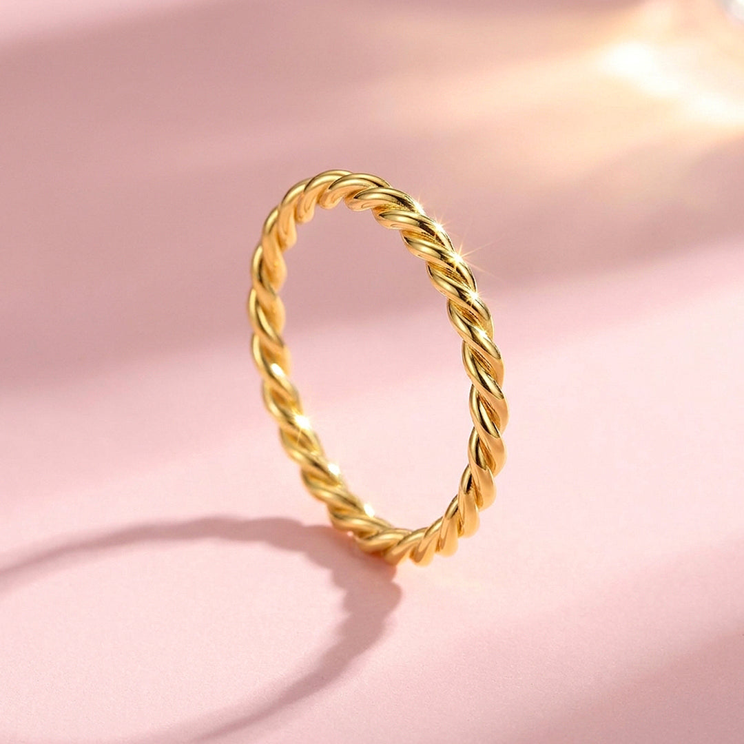 Twisted Rope Band Ring | 925 Sterling Silver | Prm5009