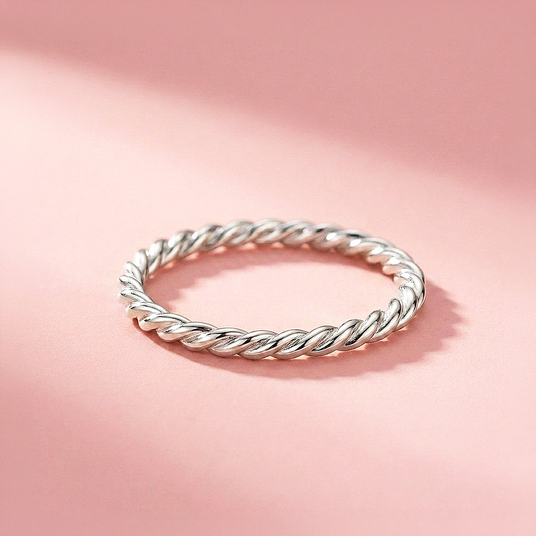 Twisted Rope Band Ring | 925 Sterling Silver | Prm5009