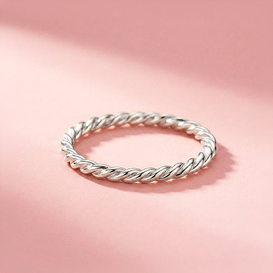Twisted Rope Band Ring | 925 Sterling Silver | Prm5009