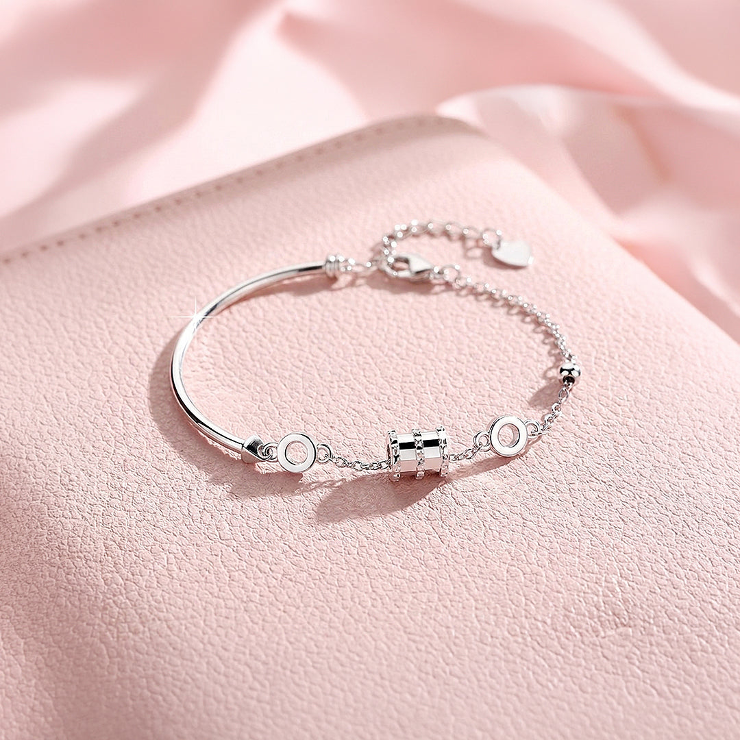 Barrel Charm Half-Bangle Bracelet | Luxe6087