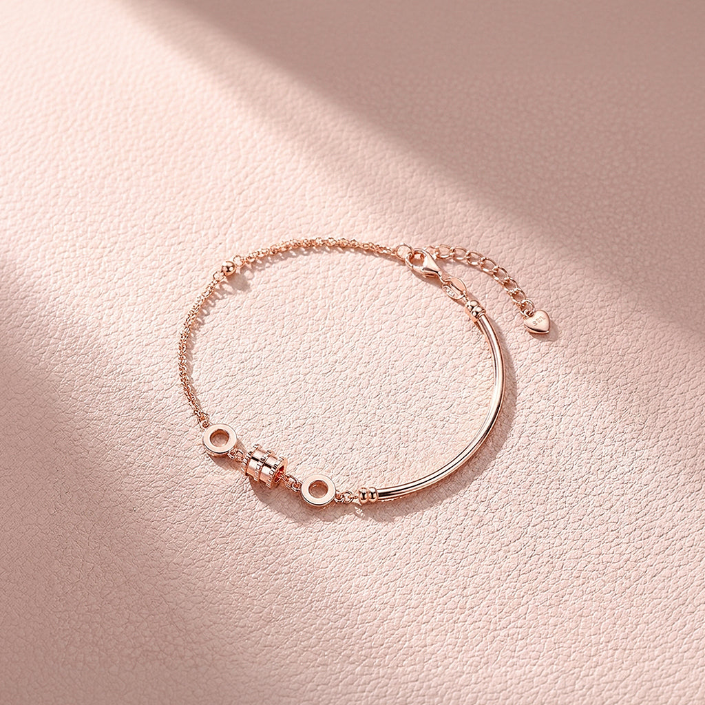 Barrel Charm Half-Bangle Bracelet | Luxe6087