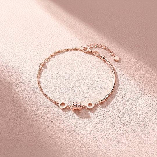 Barrel Charm Half-Bangle Bracelet | Luxe6087