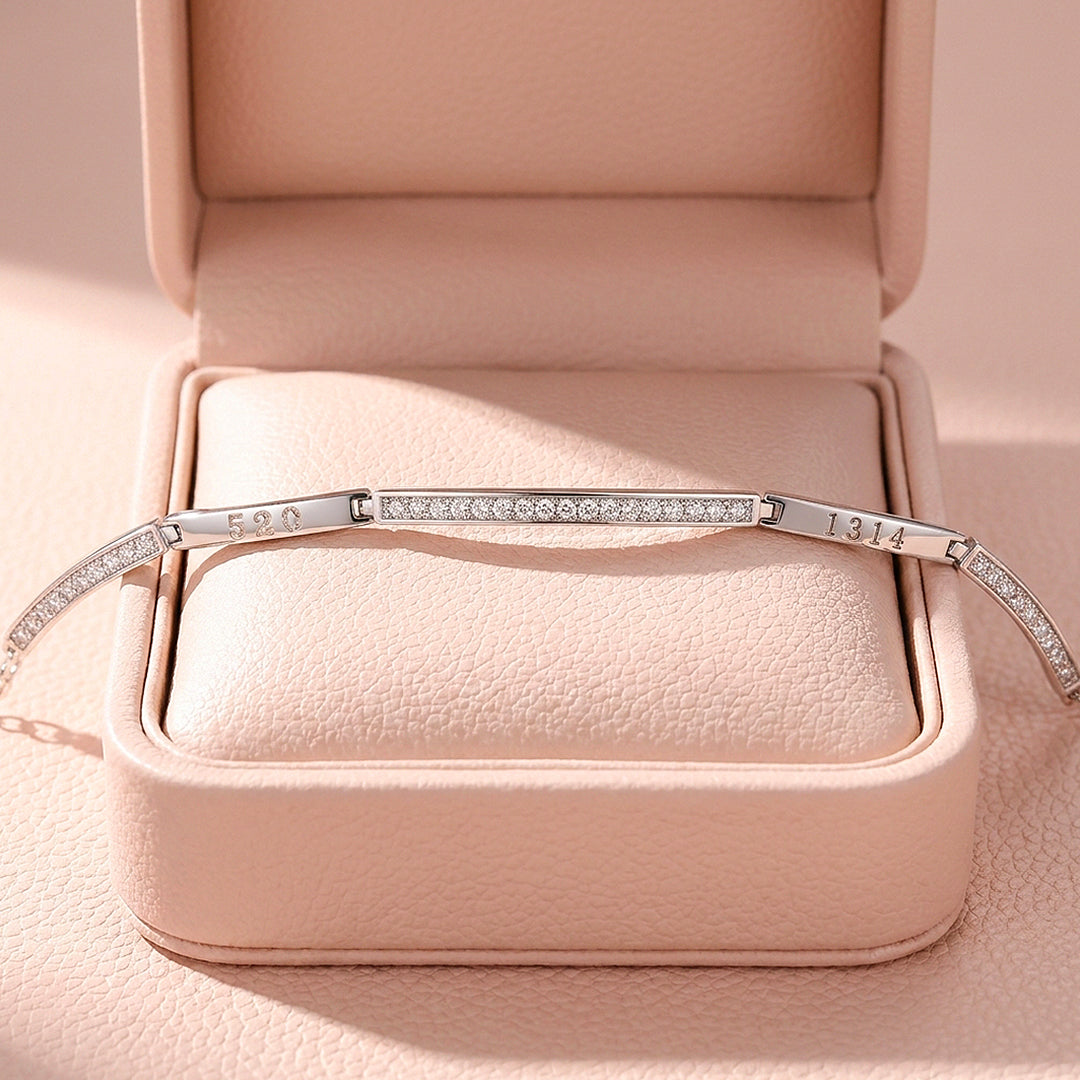 Channel-Set Bar Bangle Bracelet | Luxe6128