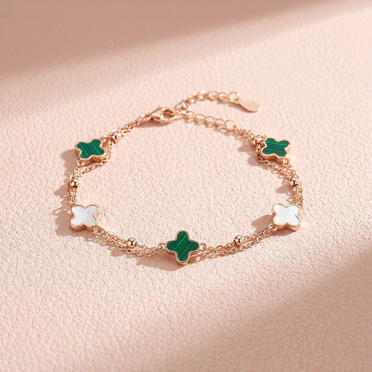 Clover Double-Strand Bracelet | Women&