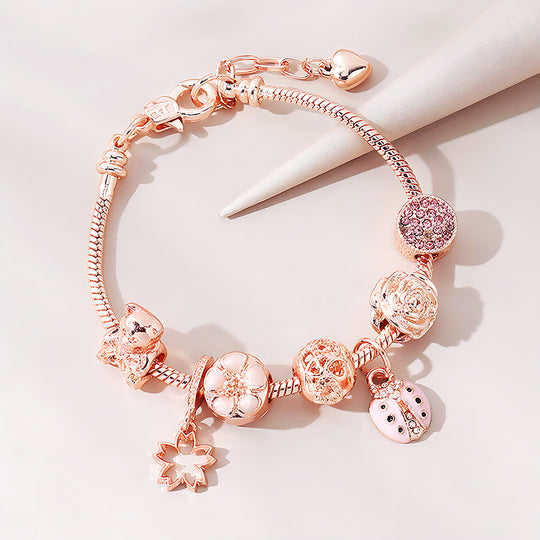 Luxe6193 - Ladybug Charm Bracelet