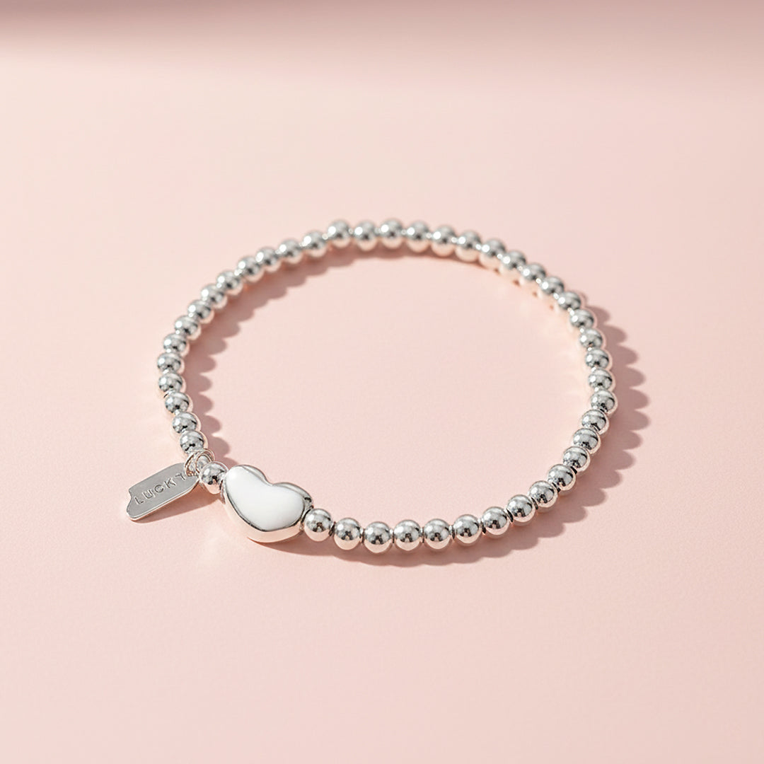 Bead Stretch Bracelet | Bean Charm | Luxe6252 - bangle | Singapore Jewellery, Wedding Rings &amp; Gifts | Same Day Delivery | Tiara.com.sg