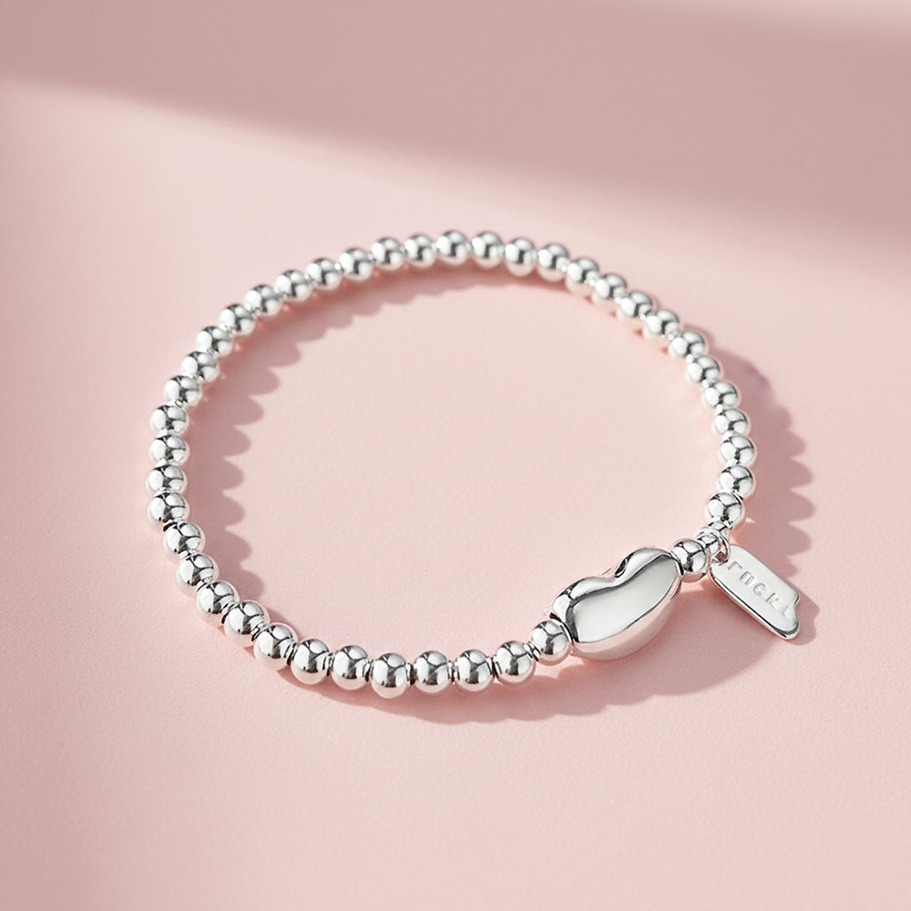 Bead Stretch Bracelet | Bean Charm | Luxe6252 - bangle | Singapore Jewellery, Wedding Rings & Gifts | Same Day Delivery | Tiara.com.sg
