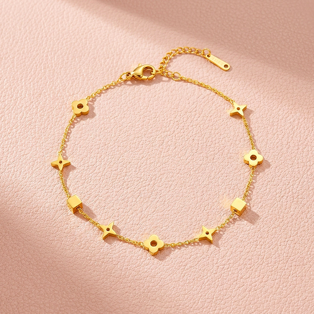 Dainty Motif Charm Bracelet | Luxe6362
