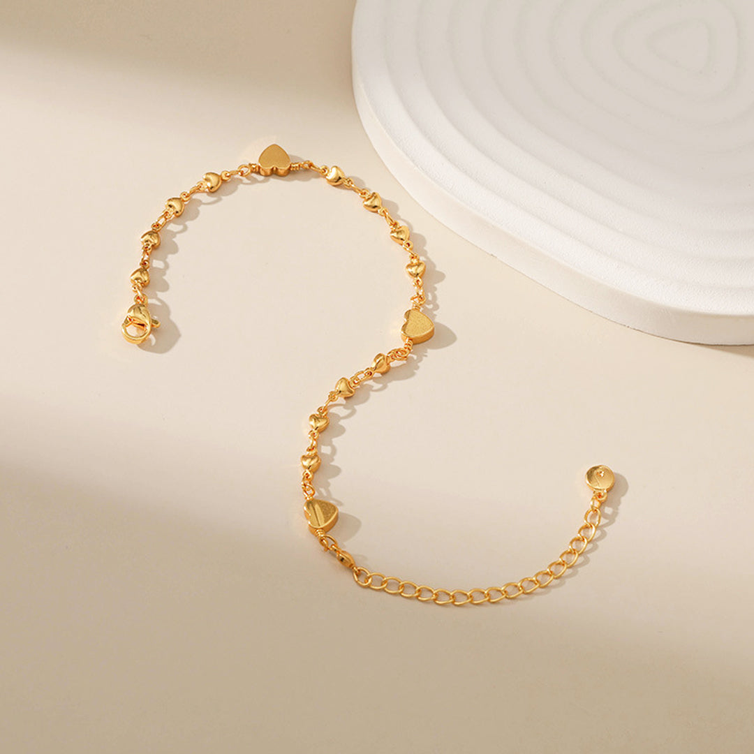 Luxe6402 Gold Hearts Bracelet