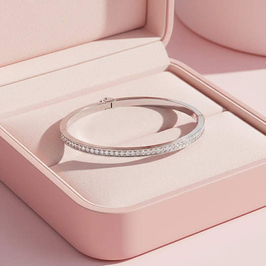 Full Eternity Bangle | High-Brilliance Diamond Simulant | Luxe6434 - bangle | Singapore Jewellery, Wedding Rings &amp; Gifts | Same Day Delivery | Tiara.com.sg