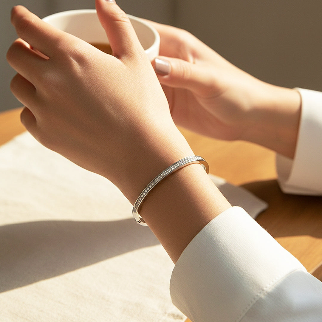 Full Eternity Bangle | High-Brilliance Diamond Simulant | Luxe6434 - bangle | Singapore Jewellery, Wedding Rings &amp; Gifts | Same Day Delivery | Tiara.com.sg