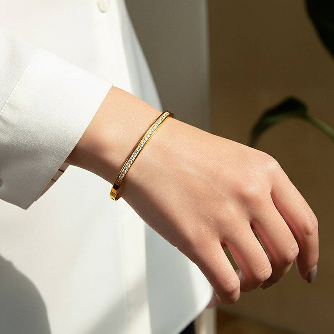 Full Eternity Bangle | High-Brilliance Diamond Simulant | Luxe6434 - bangle | Singapore Jewellery, Wedding Rings &amp; Gifts | Same Day Delivery | Tiara.com.sg