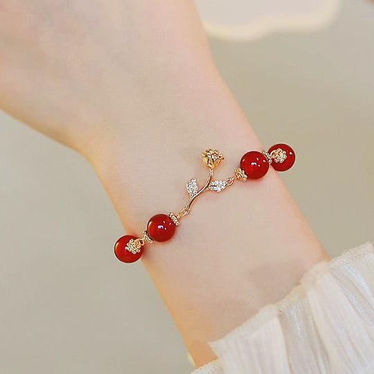 Luxe6440 - Rose Beads Bracelet 🌹