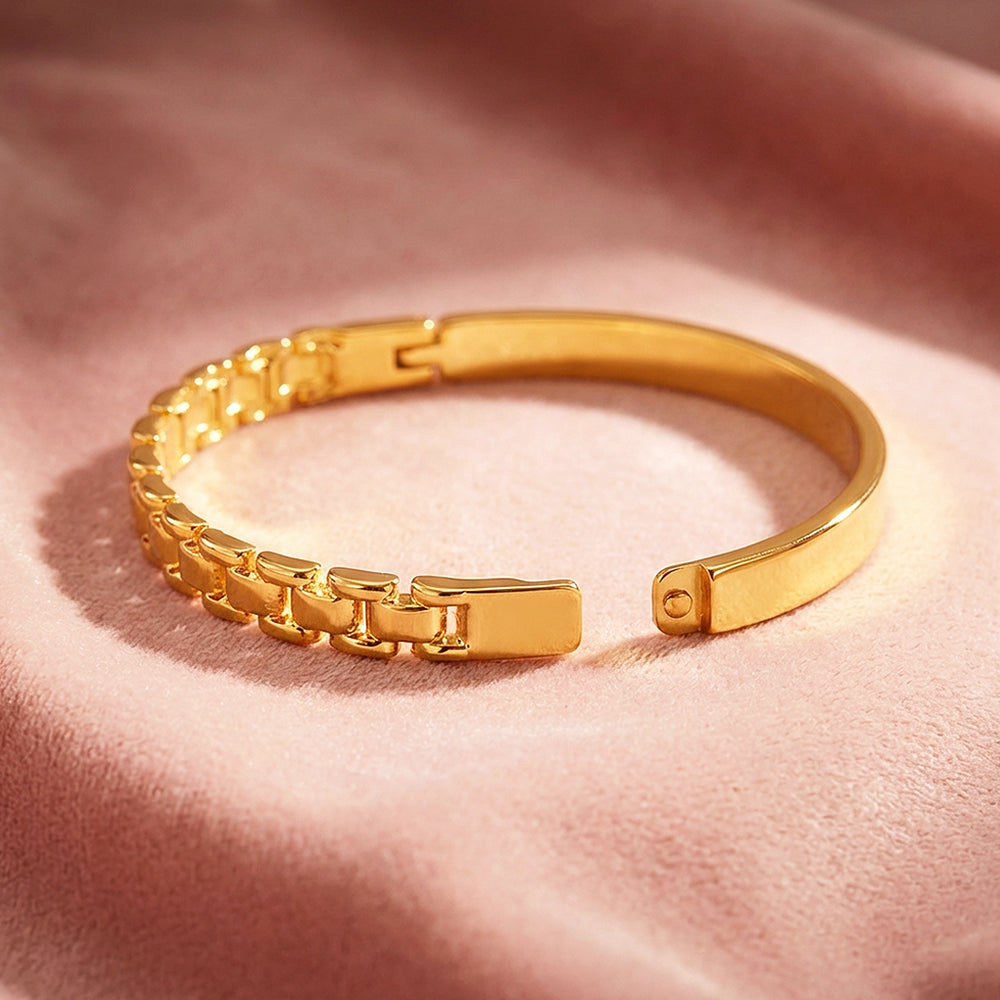Watch-Link Gold Bangle | Luxe6476