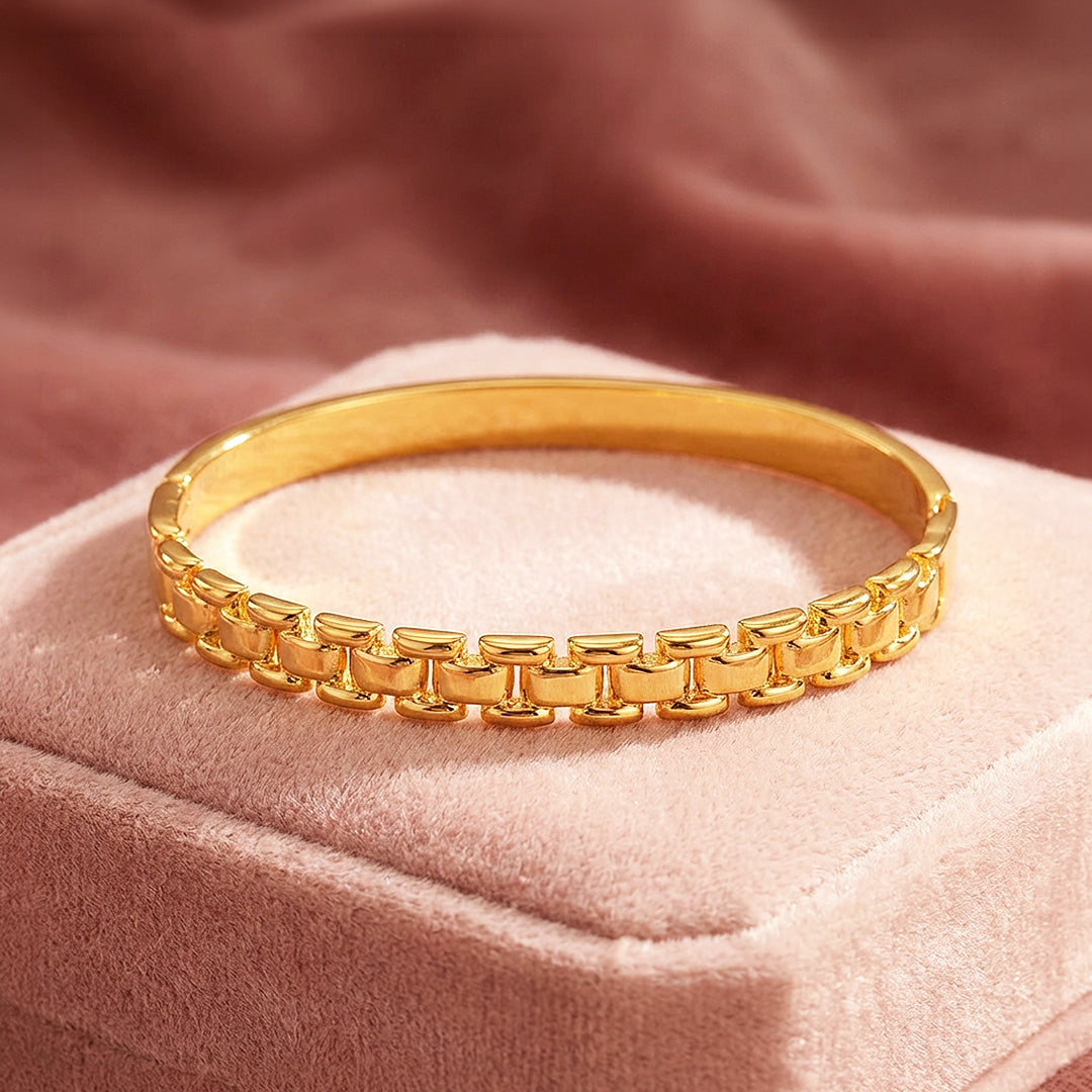 Watch-Link Gold Bangle | Luxe6476