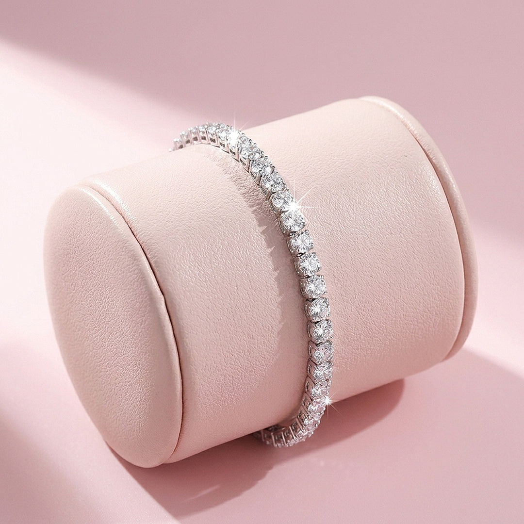 Classic Round-Cut Tennis Bracelet | Women&