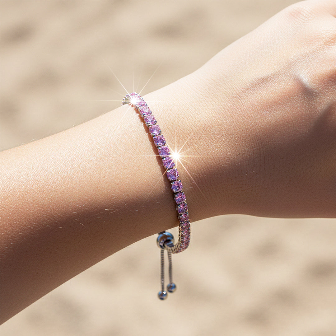 Bolo Tennis Bracelet | White Gold | Diamond Simulant | Luxe6520 - Bracelet | Singapore Jewellery, Wedding Rings & Gifts | Same Day Delivery | Tiara.com.sg
