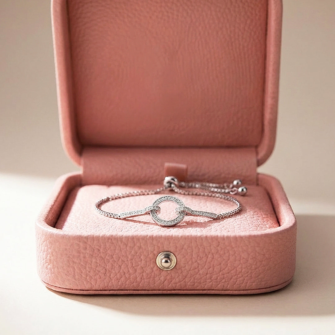 Geometric Halo &amp; Bar Bolo | 18K Gold &amp; White Gold | Luxe6527