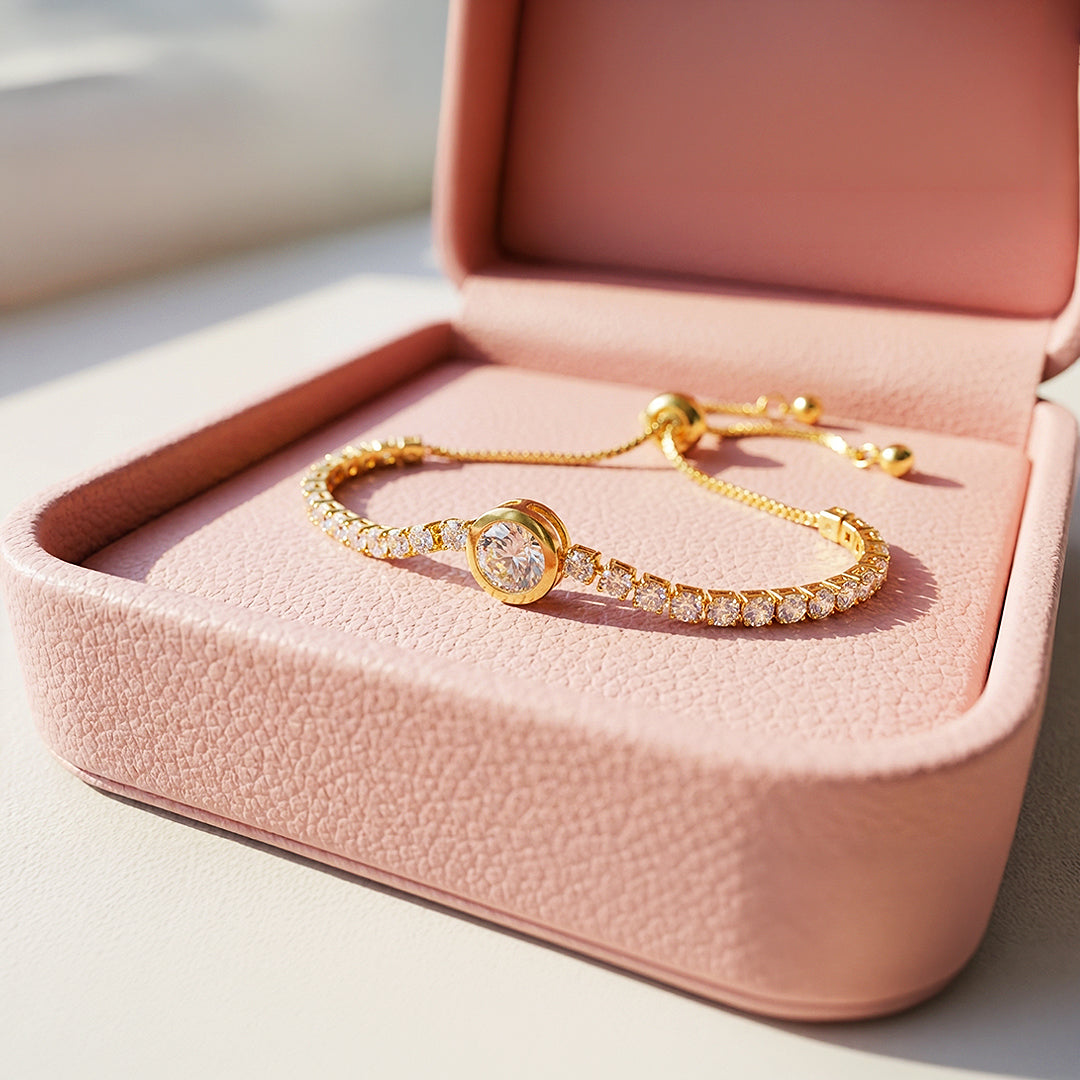 Solitaire Tennis Hybrid Bolo | 18K Gold | Luxe6528 - Bracelet | Singapore Jewellery, Wedding Rings &amp; Gifts | Same Day Delivery | Tiara.com.sg