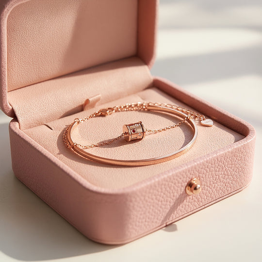 Barrel Layered Bangle-Bracelet | Luxe6534 - Bracelet | Singapore Jewellery, Wedding Rings &amp; Gifts | Same Day Delivery | Tiara.com.sg