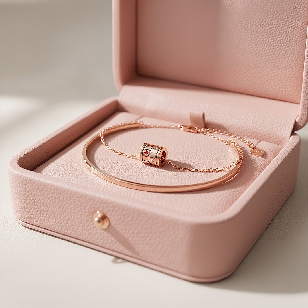 Barrel Layered Bangle-Bracelet | Luxe6534 - Bracelet | Singapore Jewellery, Wedding Rings &amp; Gifts | Same Day Delivery | Tiara.com.sg
