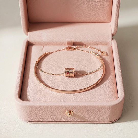 Barrel Layered Bangle-Bracelet | Luxe6534