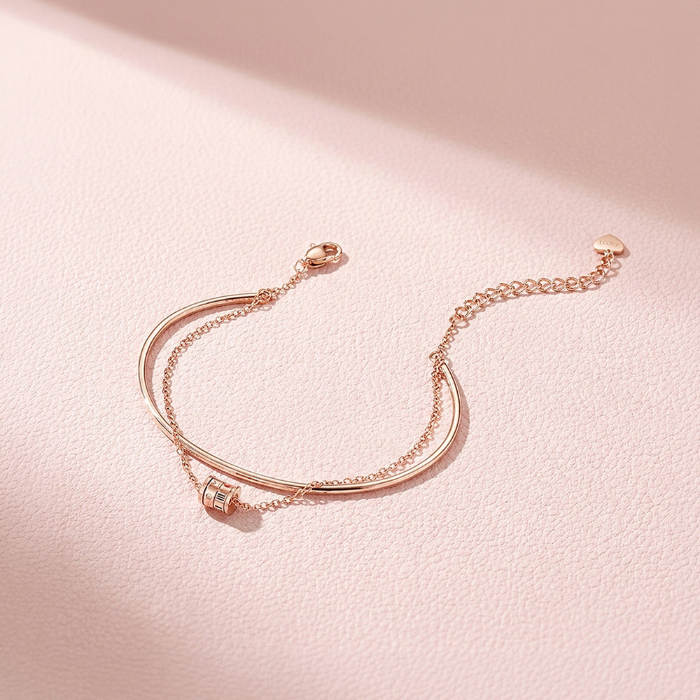 Barrel Layered Bangle-Bracelet | Luxe6534