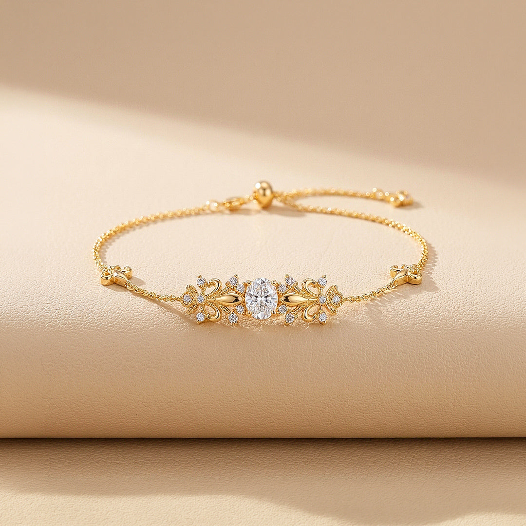 Vintage Fleur-de-Lis Statement Bracelet | 18K Gold | Luxe6540
