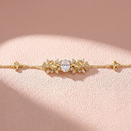 Vintage Fleur-de-Lis Statement Bracelet | 18K Gold | Luxe6540