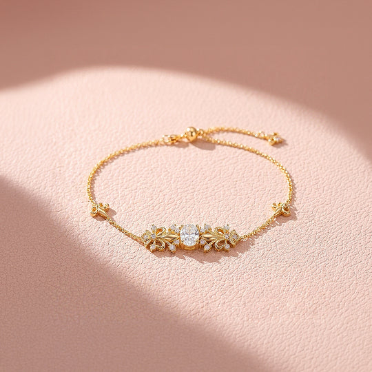 Vintage Fleur-de-Lis Statement Bracelet | 18K Gold | Luxe6540