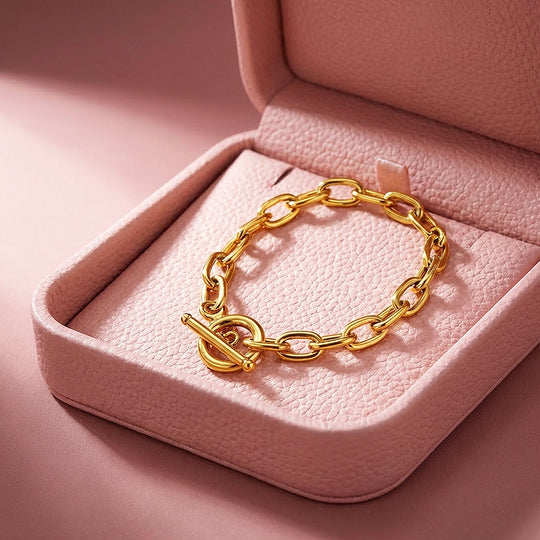 Oval Link Toggle Chain Bracelet | Luxe6588
