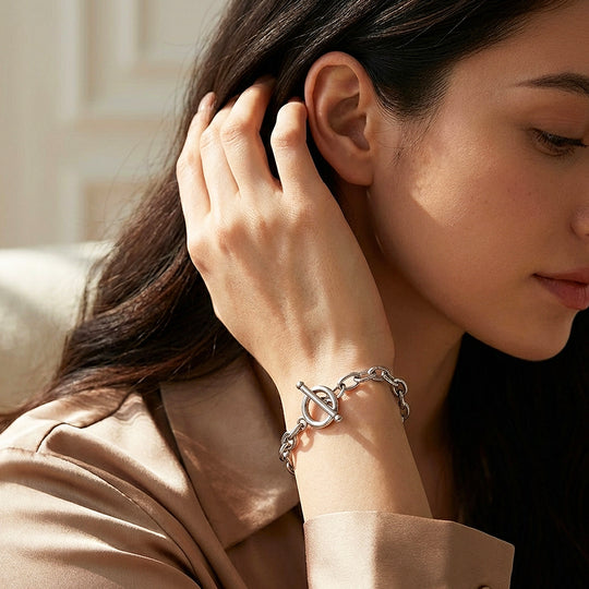Oval Link Toggle Chain Bracelet | Luxe6588