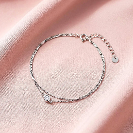 Solitaire Double-Strand Bracelet | Women&
