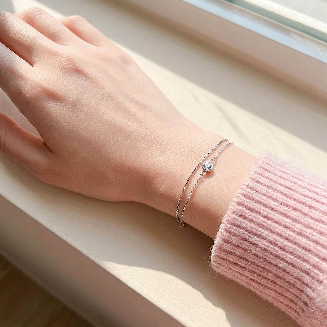 Solitaire Double-Strand Bracelet | Women&