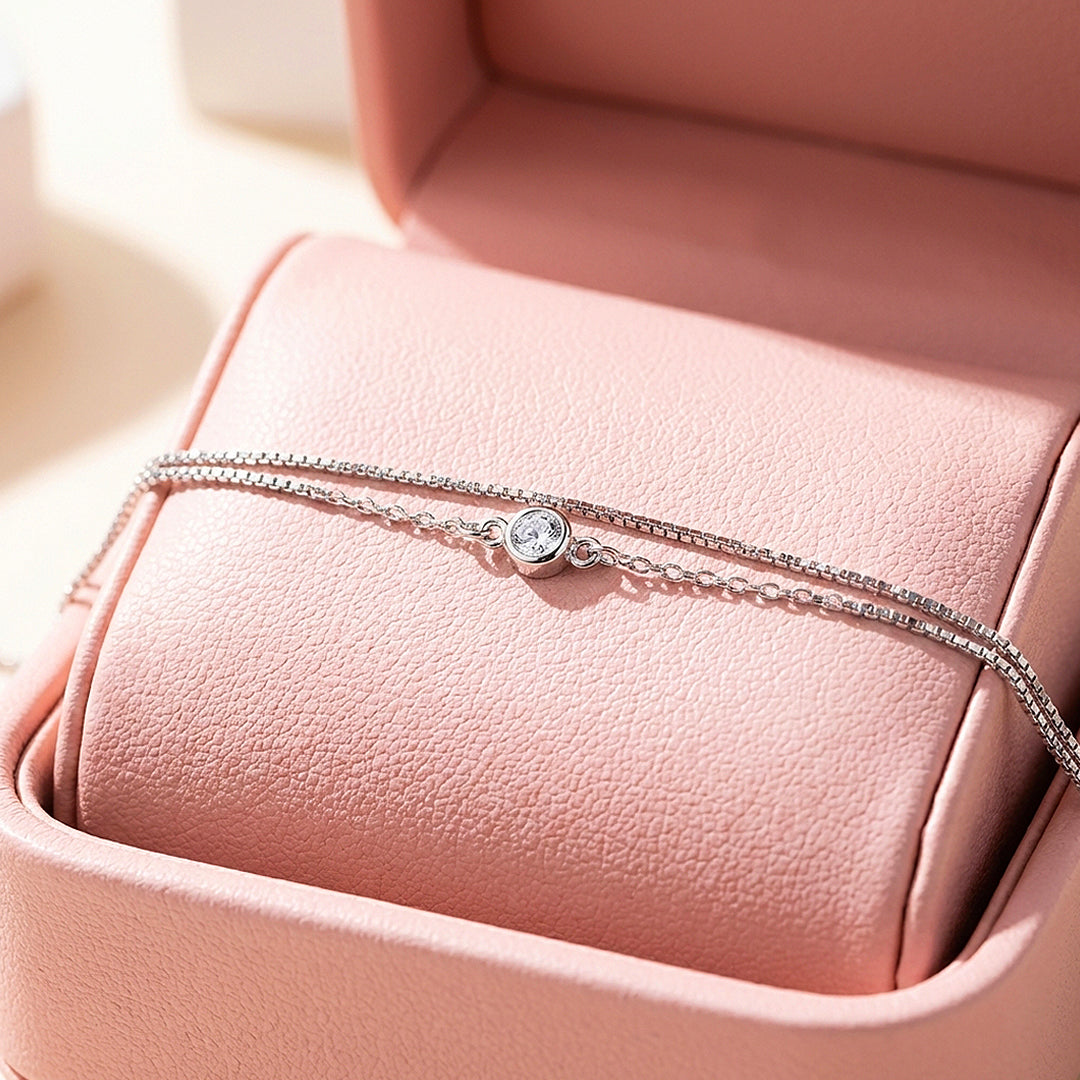 Solitaire Double-Strand Bracelet | Women&
