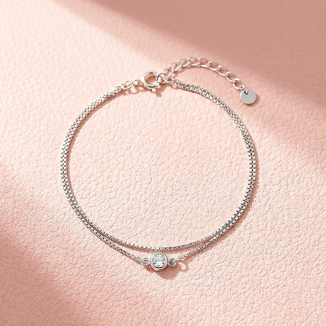 Solitaire Double-Strand Bracelet | Women&