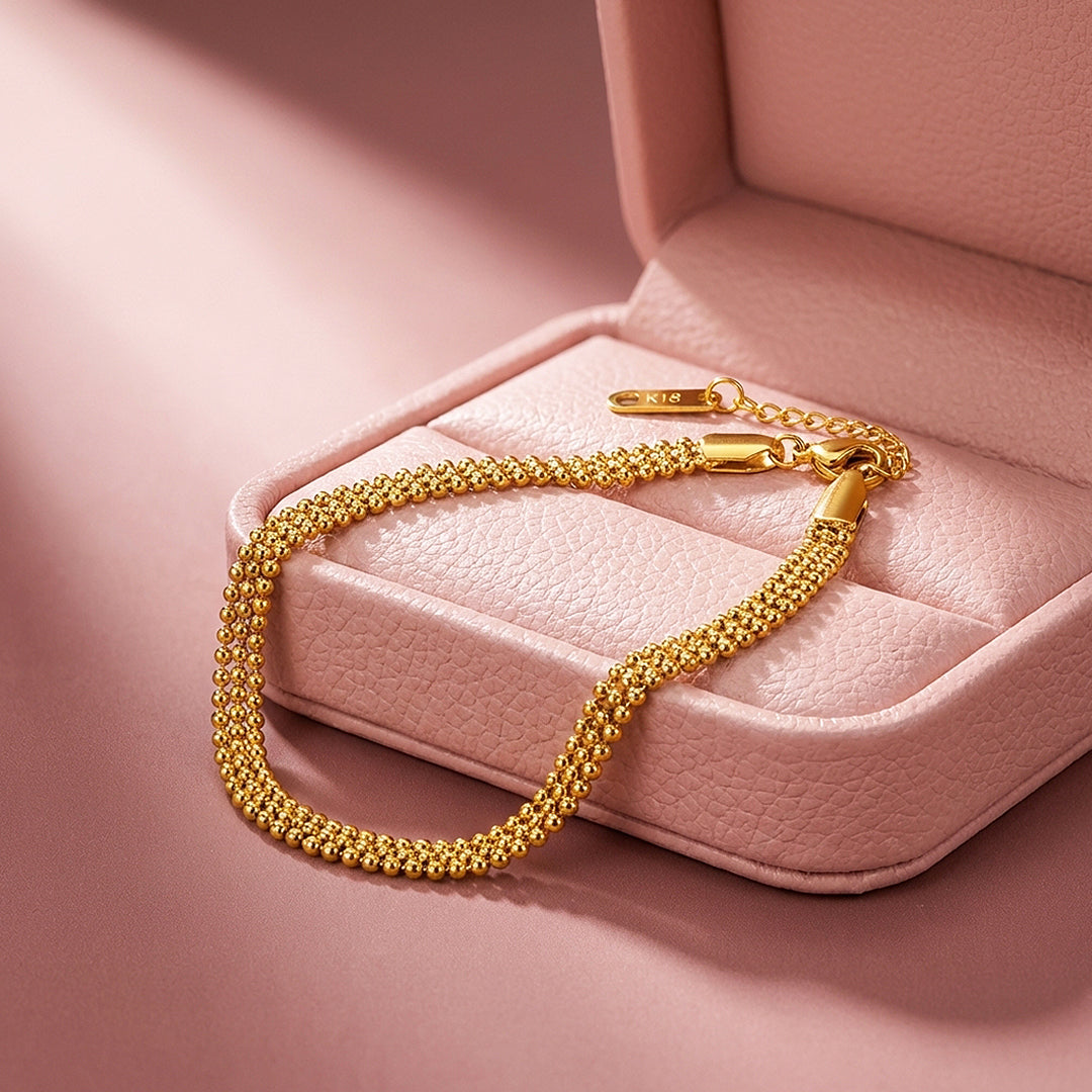 Multi-Row Beaded Chain Bracelet | Luxe6598