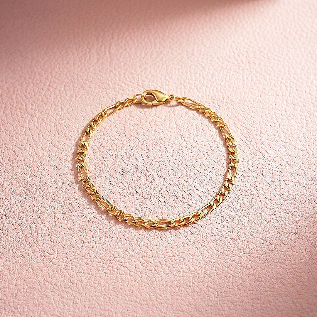 Figaro Chain Bracelet | Luxe6603
