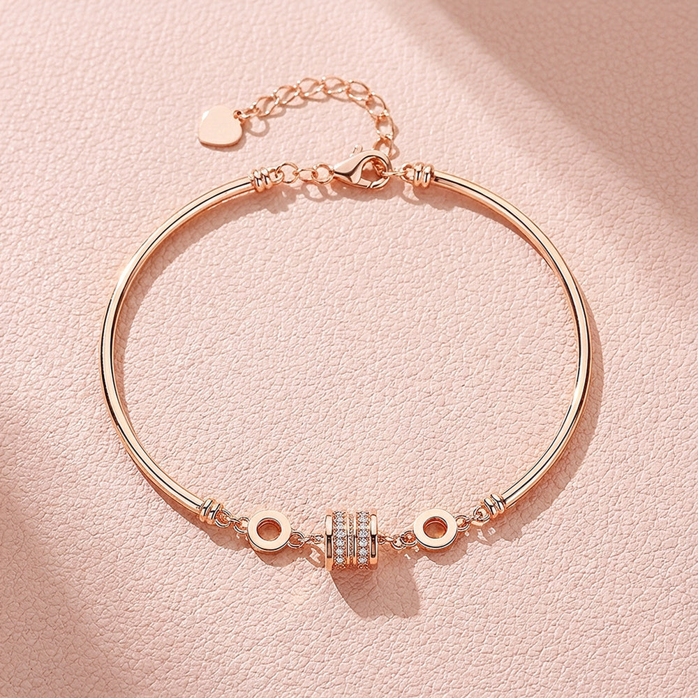 Pavé Barrel Charm Cuff Bracelet | Luxe6612