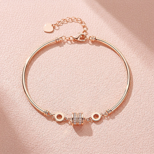 Pavé Barrel Charm Cuff Bracelet | Luxe6612