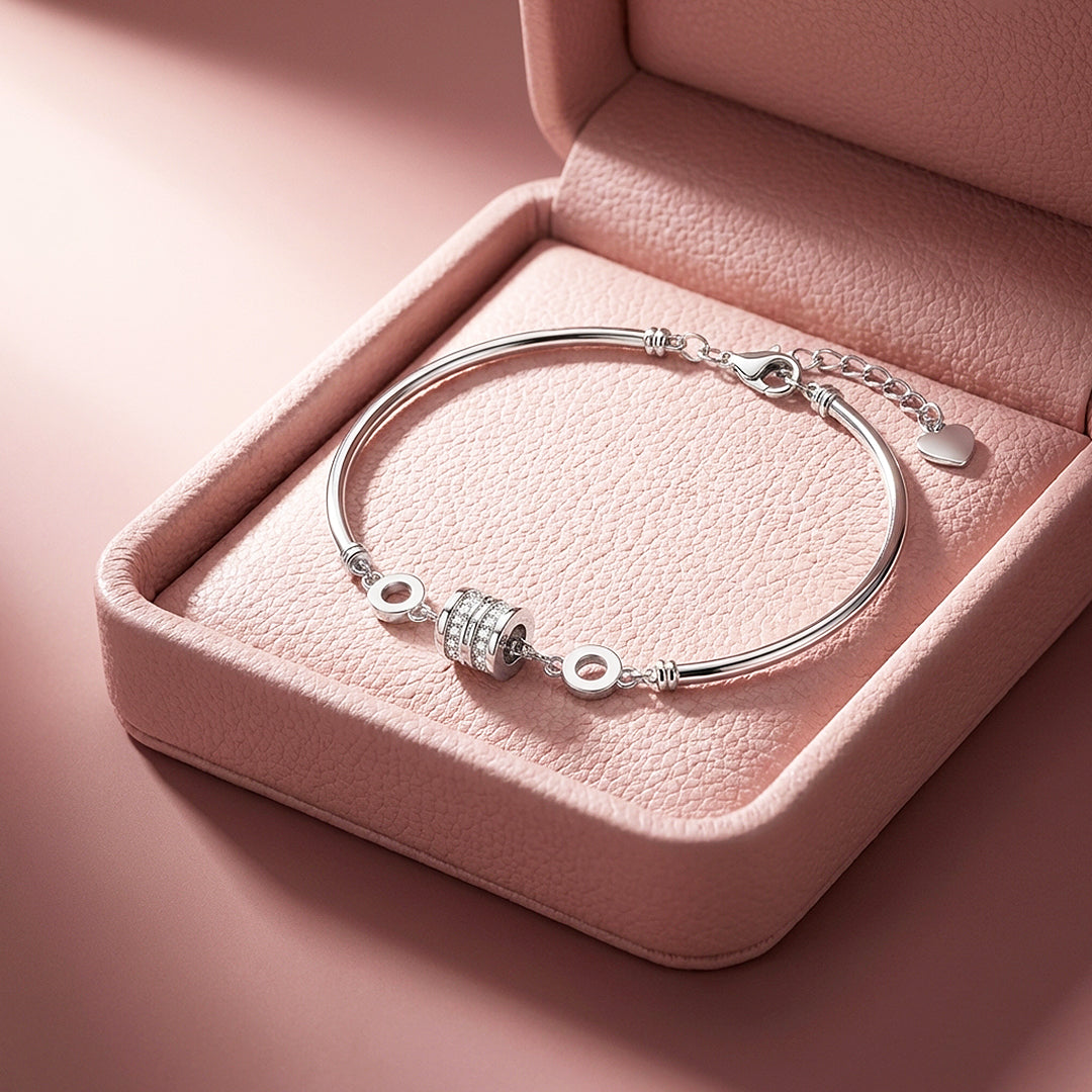 Pavé Barrel Charm Cuff Bracelet | Luxe6612