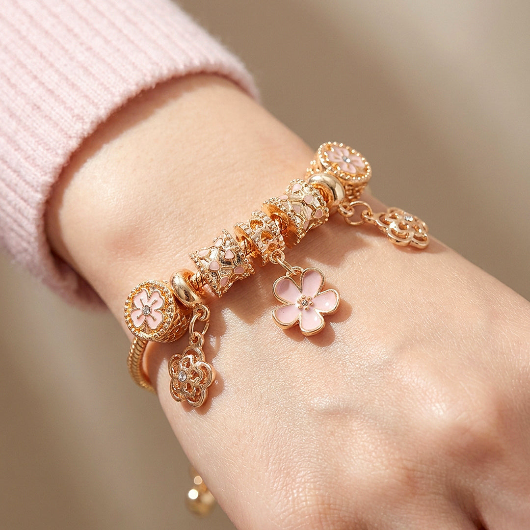 Floral Charm Bracelet | Luxe6617
