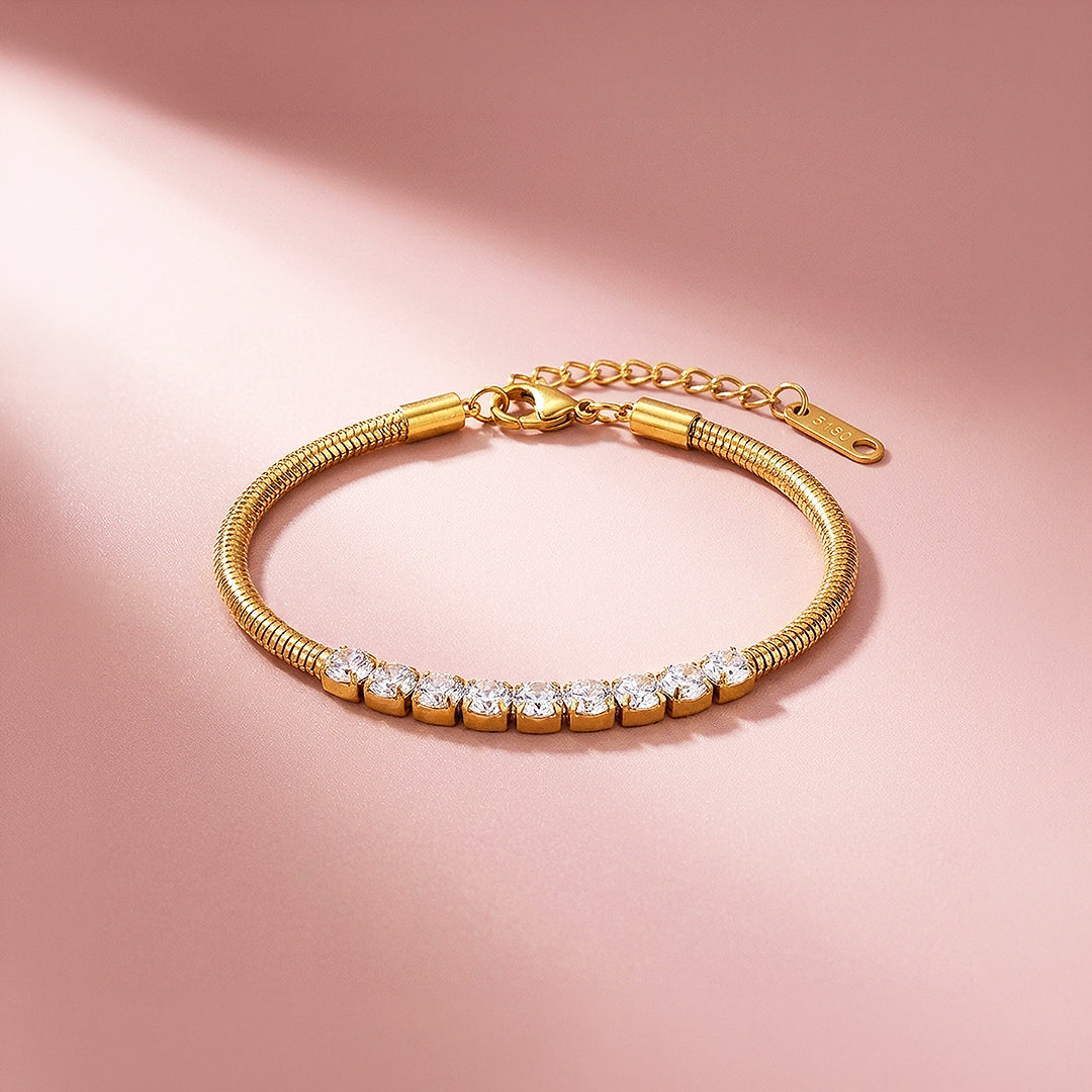 Elegant Gold Snake Chain Bracelet | Luxe6562