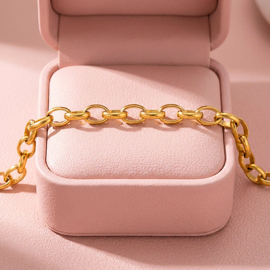 Classic Oval Cable Chain Bracelet | Luxe6641