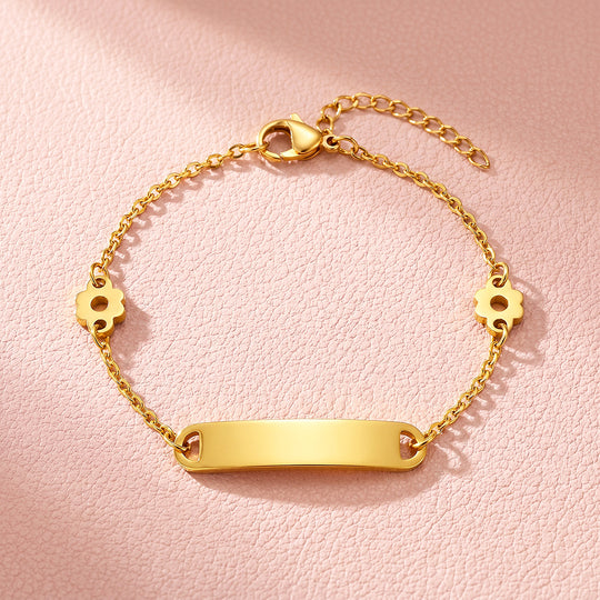 Flower Charm Bar Bracelet | Luxe6697