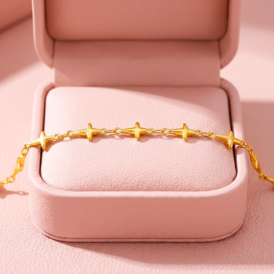 Four-Point Star Link Bracelet | Luxe6700