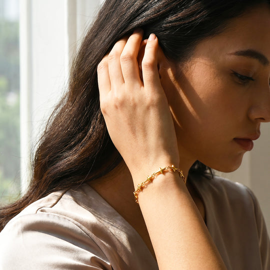 Four-Point Star Link Bracelet | Luxe6700